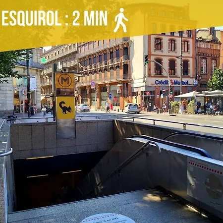 شقة T2 Carmes Cosy-centre Historique & Capitole 5 Min *